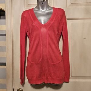 BGBG generation red long sleeve knit sweater